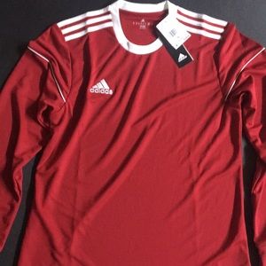 NWT Adidas Squad 17 Women’s long sleeve  Shirt Red